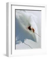 Dave Richards Skiing in Deep Powder Snow-Lee Cohen-Framed Photographic Print