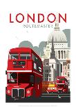 London Routemaster - Dave Thompson Contemporary Travel Print-Dave Thompson-Giclee Print