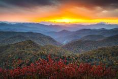 Great Smoky Mountains National Park Scenic Sunrise Landscape at Oconaluftee-daveallenphoto-Laminated Photographic Print