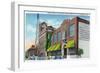 Davenport, IA, Exterior Views of Palmer School of Chiropractic and WOC Radio Station Bldg-Lantern Press-Framed Art Print