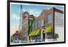 Davenport, IA, Exterior Views of Palmer School of Chiropractic and WOC Radio Station Bldg-Lantern Press-Framed Art Print