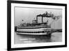 Davenport, Iowa - Avalon Steamer-Lantern Press-Framed Art Print