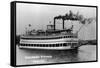 Davenport, Iowa - Avalon Steamer-Lantern Press-Framed Stretched Canvas