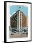 Davenport, Iowa, Exterior View of the Black Hawk Hotel-Lantern Press-Framed Art Print