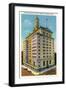 Davenport, Iowa, Exterior View of the Davenport Bank and Trust Company Building-Lantern Press-Framed Art Print