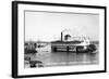 Davenport, Iowa - Rock Island-Davenport Ferry Landing-Lantern Press-Framed Art Print