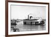 Davenport, Iowa - Rock Island-Davenport Ferry Landing-Lantern Press-Framed Premium Giclee Print