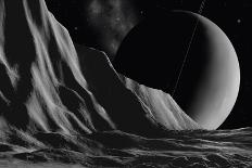 Asteroid Eclipse - Noir-David A Hardy-Giclee Print