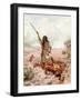 David about to cut off Goliath 's head - Bible-William Brassey Hole-Framed Giclee Print