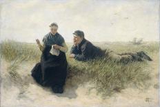 Boy and Girl in the Dunes-David Adolph Constant Artz-Art Print