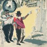 Leading the Criterion Jazz Band with Big Al-David Alan Redpath Michie-Giclee Print