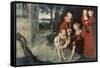 David and Bathseba-Lucas Cranach the Elder-Framed Stretched Canvas