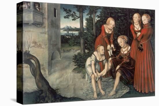 David and Bathseba-Lucas Cranach the Elder-Stretched Canvas