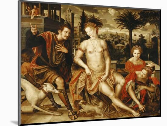 David and Bathsheba, 1562-Jan Metsys-Mounted Giclee Print