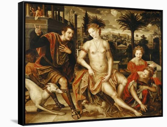 David and Bathsheba, 1562-Jan Metsys-Framed Stretched Canvas