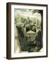 David and Bathsheba by Jan Massys, Detail with View of Jerusalem-null-Framed Giclee Print