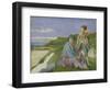 David and Dorelia in Normandy, 1908-Augustus Edwin John-Framed Giclee Print