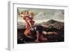 David and Goliath, 1650-1660-Guillaume Courtois-Framed Giclee Print