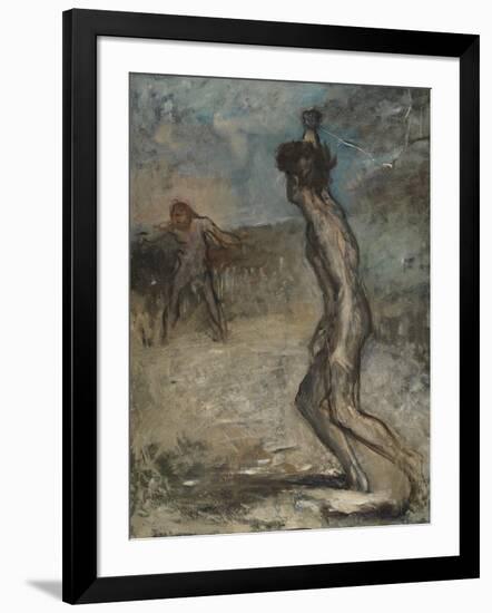 David and Goliath, C.1857-Edgar Degas-Framed Giclee Print