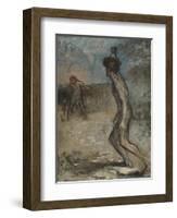 David and Goliath, C.1857-Edgar Degas-Framed Giclee Print