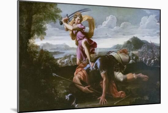 David and Goliath, Late 1650s-Guillaume Courtois-Mounted Giclee Print
