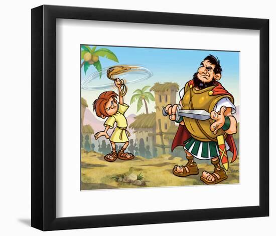 David and Goliath-null-Framed Premium Giclee Print