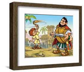 David and Goliath-null-Framed Premium Giclee Print