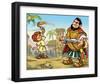 David and Goliath-null-Framed Art Print