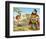 David and Goliath-null-Framed Art Print