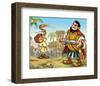 David and Goliath-null-Framed Art Print