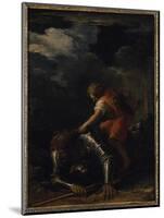 David and Goliath-Salvator Rosa-Mounted Giclee Print