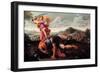 David And Goliath-Guillaume Courtois-Framed Giclee Print