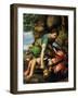 David and Goliath-Michiel Coxie-Framed Giclee Print