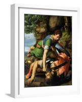 David and Goliath-Michiel Coxie-Framed Giclee Print