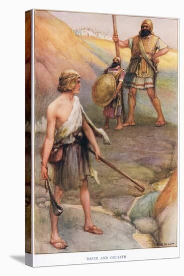 David and Goliath-Arthur A. Dixon-Stretched Canvas