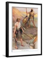 David and Goliath-Arthur A. Dixon-Framed Giclee Print