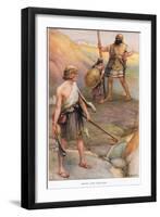 David and Goliath-Arthur A. Dixon-Framed Giclee Print