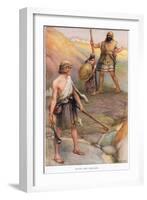 David and Goliath-Arthur A. Dixon-Framed Giclee Print