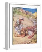 David and Goliath-Arthur A. Dixon-Framed Giclee Print