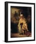 David and Jonathan, 1642-Rembrandt van Rijn-Framed Giclee Print