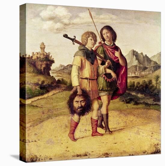 David and Jonathan, c.1505-10-Giovanni Battista Cima Da Conegliano-Stretched Canvas