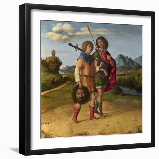 David and Jonathan, C.1508-Giovanni Battista Cima Da Conegliano-Framed Giclee Print