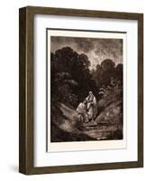 David and Jonathan-Gustave Dore-Framed Giclee Print