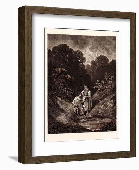 David and Jonathan-Gustave Dore-Framed Giclee Print