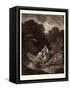 David and Jonathan-Gustave Dore-Framed Stretched Canvas