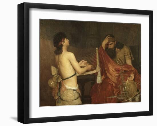 David and Saul, 1878-Ernst Josephson-Framed Giclee Print