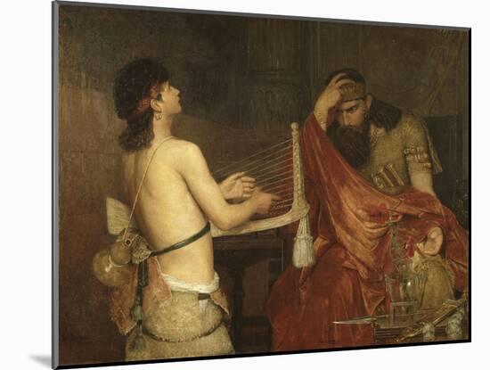 David and Saul, 1878-Ernst Josephson-Mounted Giclee Print