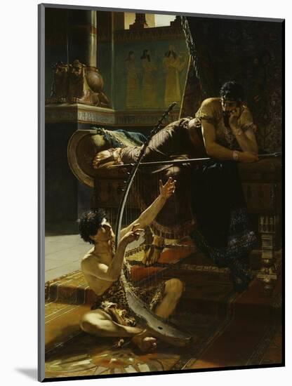 David and Saul, 1885-Julius Kronberg-Mounted Giclee Print