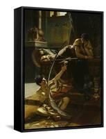 David and Saul, 1885-Julius Kronberg-Framed Stretched Canvas