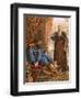 David and the Prophet Nathan-English-Framed Premium Giclee Print